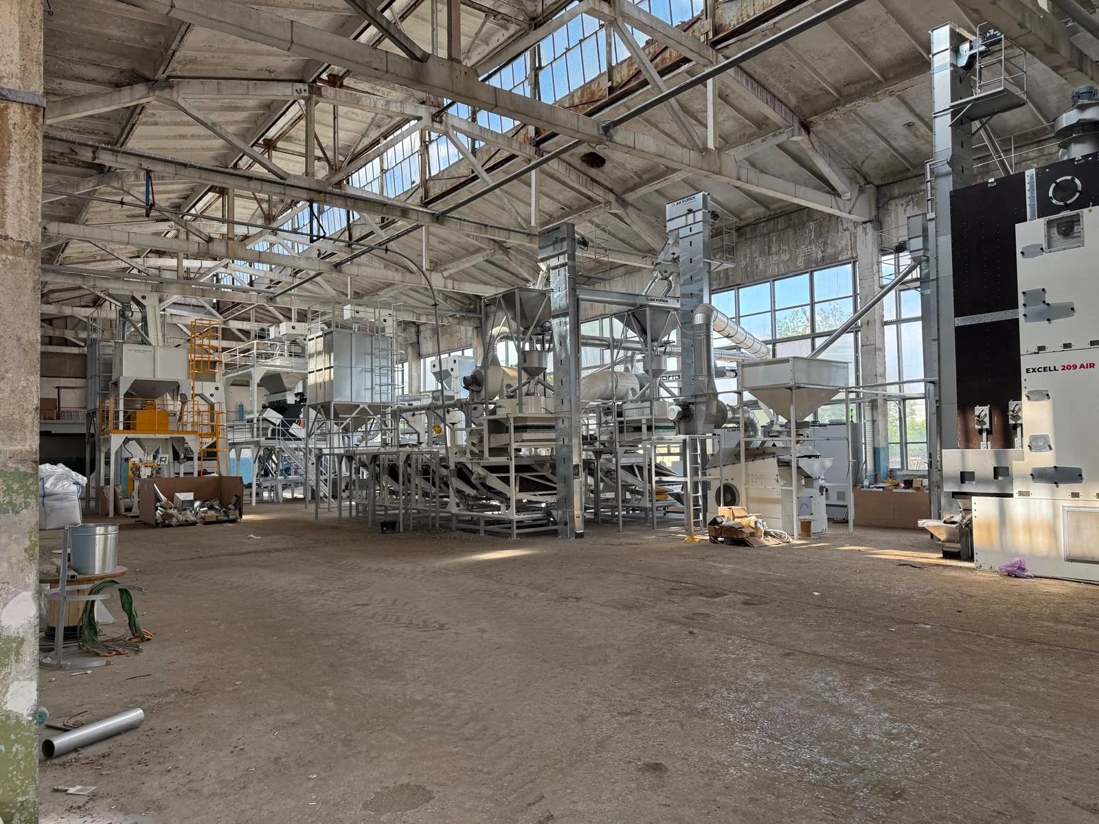 Equipment at the company’s processing plant